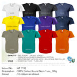 100% Cotton Round Neck Tees