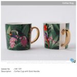 Coffee-Cup-with-Gold-Handle