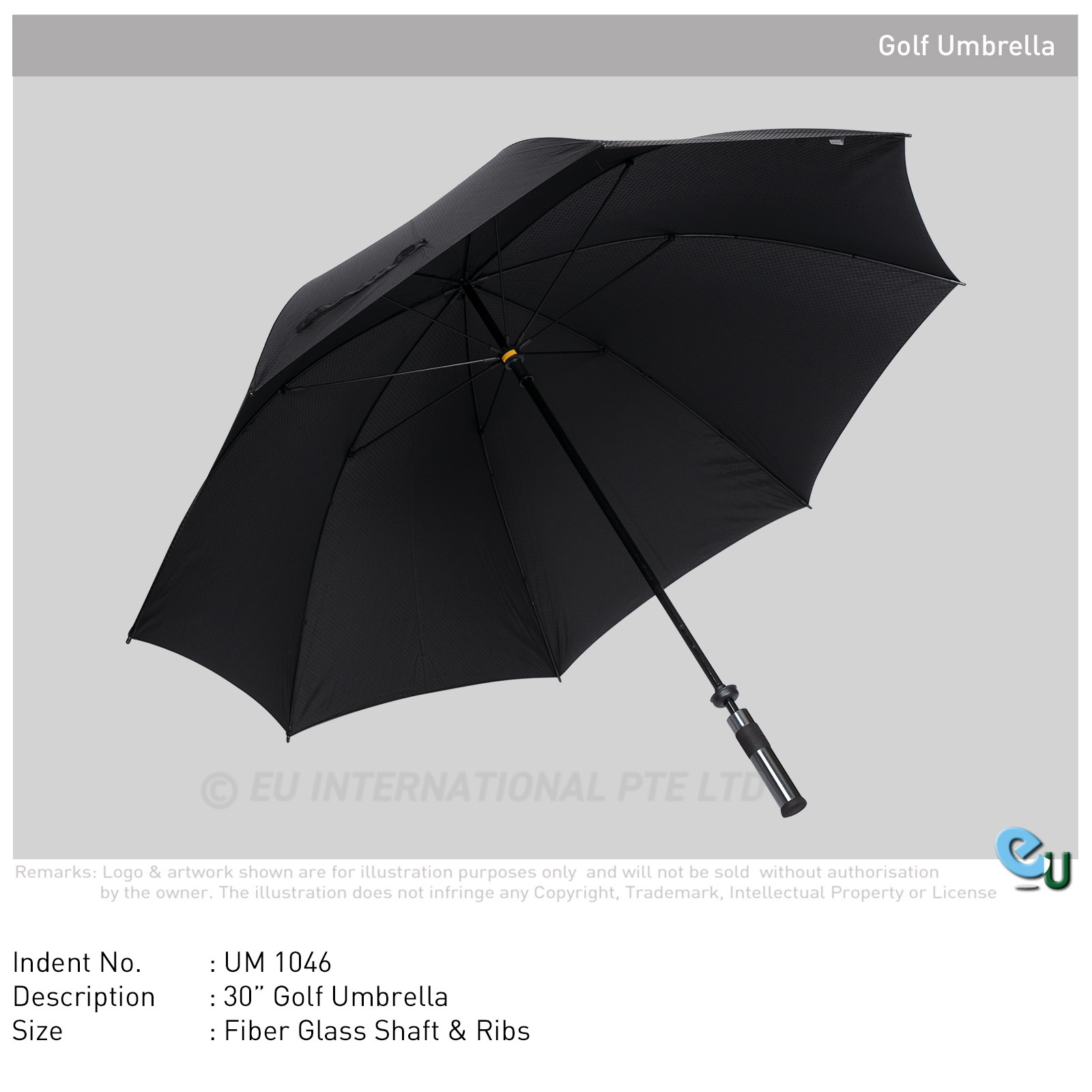 EU International Pte Ltd Golf Umbrella 30inches - Image 1