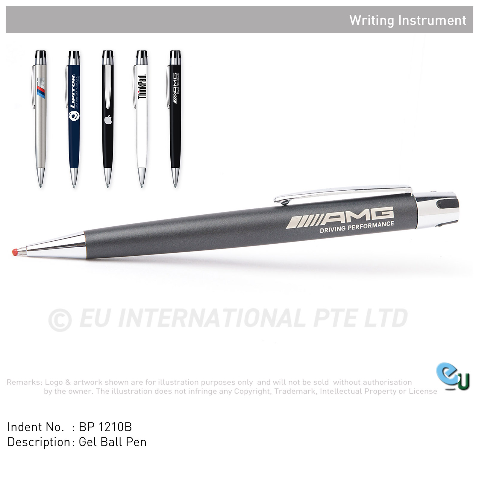 EU International Pte Ltd Gel Ball Pen - Image 1