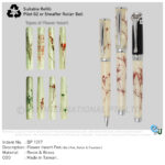 Metal Ball Pen with Real Flower Embedded