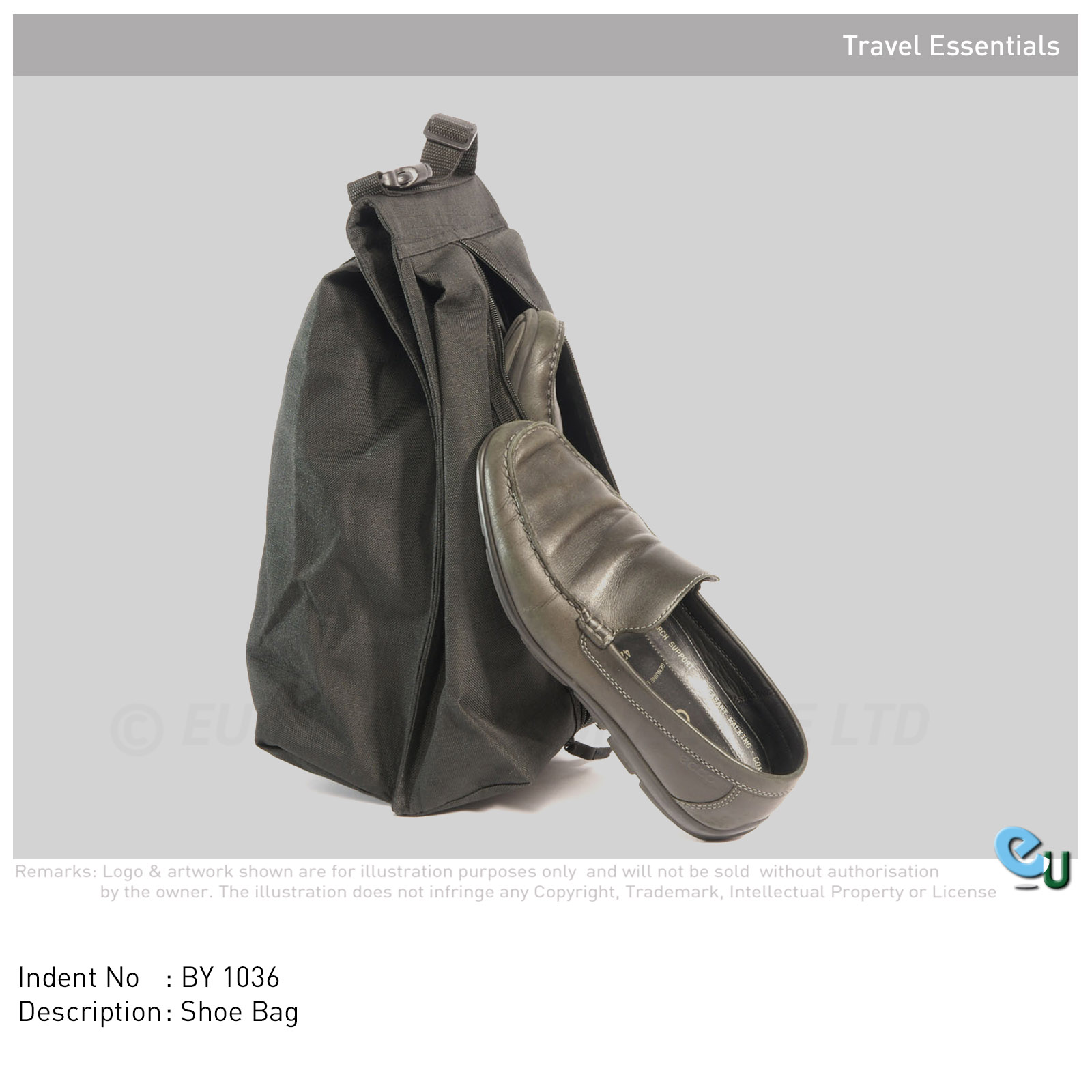 EU International Pte Ltd Shoe Bag with double compartment - Image 1